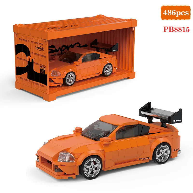 

PB8815 439 шт. гоночный спортивный автомобиль MOC строительные блоки гоночный автомобиль с коробкой для дисплея суперкар для мальчиков собранная модель кирпичи игрушка в подарок