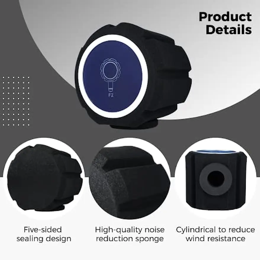 Microphone Pop Filter, Wind Shield Acoustic Filter , Vocal Isolation Foam Ball, Noise Canceling Sponge Microphone Windscreen view 3