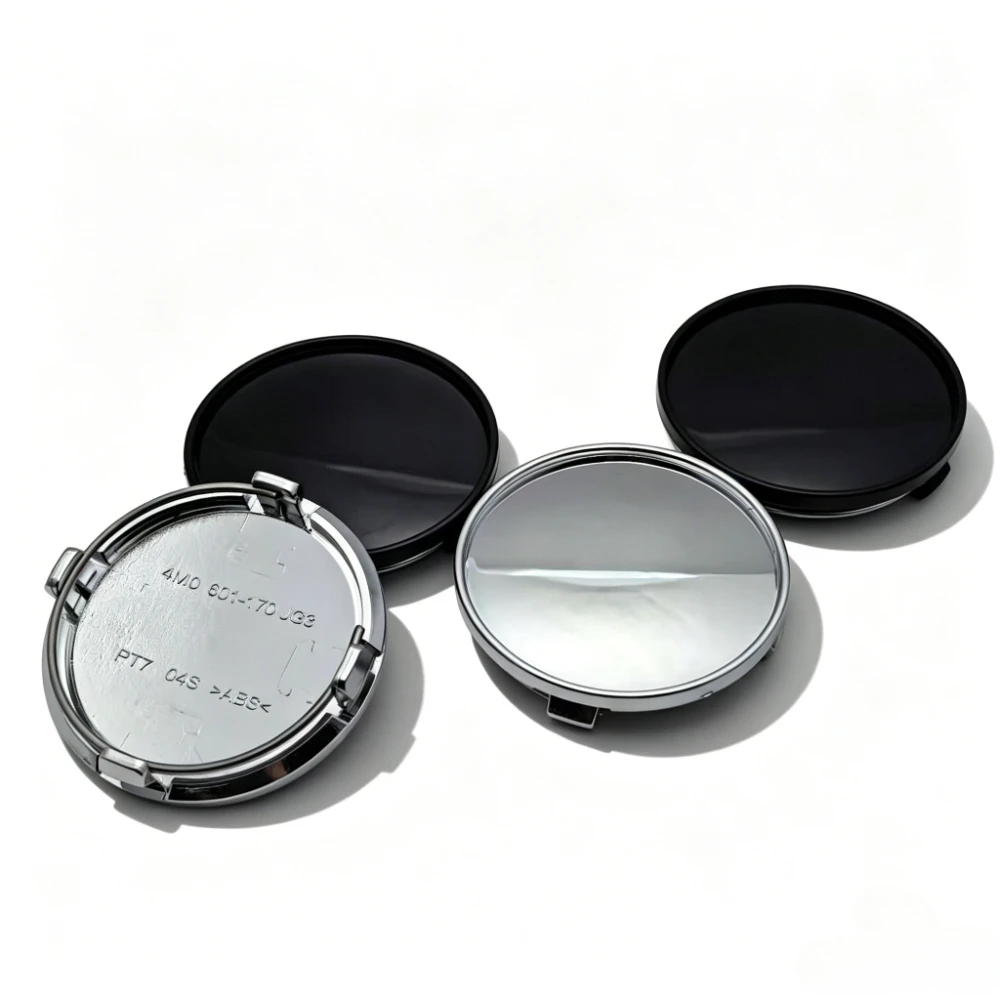 4pcs Blank No Emblem Car Wheel Center Caps 61MM Clips 56MM Wheels Hub Cap No Logo Rim Hubcaps Dust Cover Replace Car Accessories