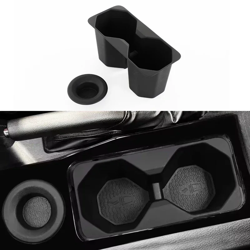 

For Mitsubishi L200/Triton 2024-2025 TPE Cup Holder Storage Tray Organizer Tidying Car Accessories
