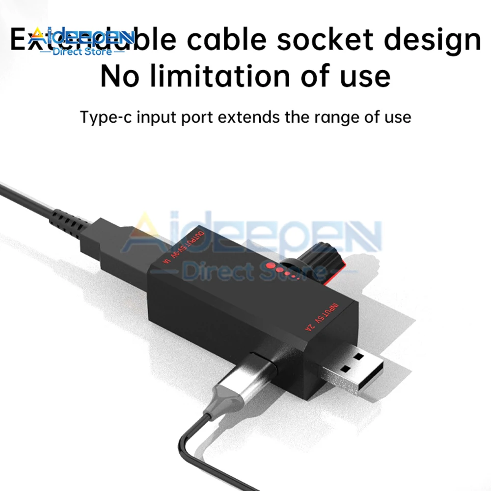 DC5V พัดลม USB ตัวควบคุมความเร็วลมตัวควบคุมปริมาณอากาศโมดูลสวิตช์ลดเสียงรบกวนแบบมัลติฟังก์ชั่น
