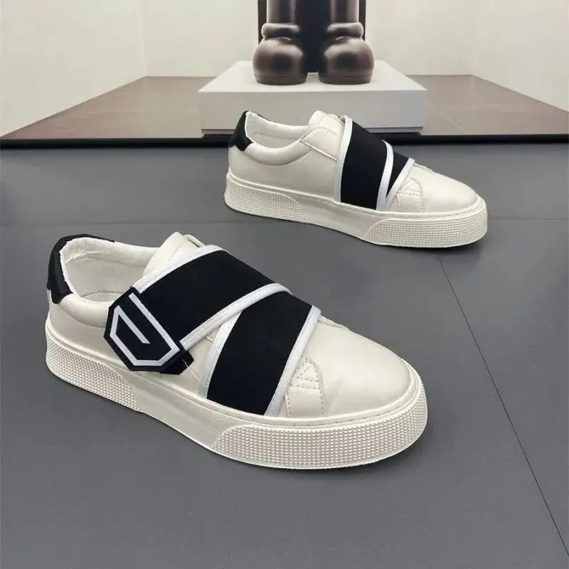 

Men's Shoes Spring Summer New Breathable Platform Slip-on Casual Shoes Velcro Shoes Zapatillas De Mujer Hot Selling