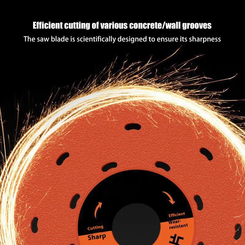 1/2/5 個赤色多孔質ロックプレート切断研削刃統合鍛造放熱エメリーカッティング研削工具