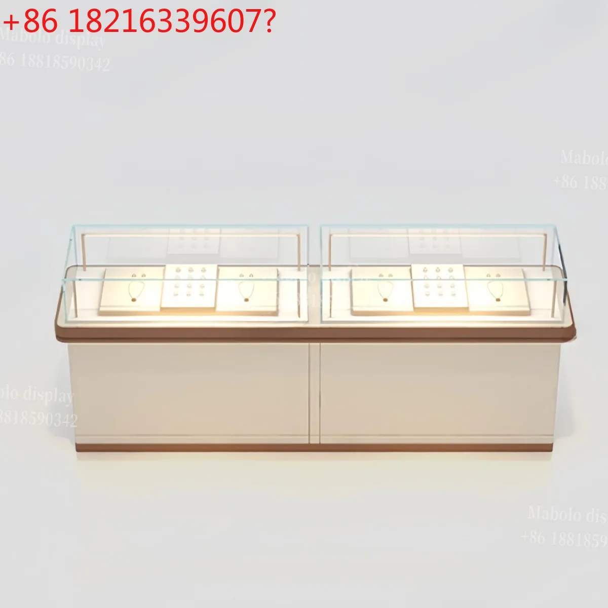 

Stainless steel jewelry display cabinet glass museum gold jade combination cabinet