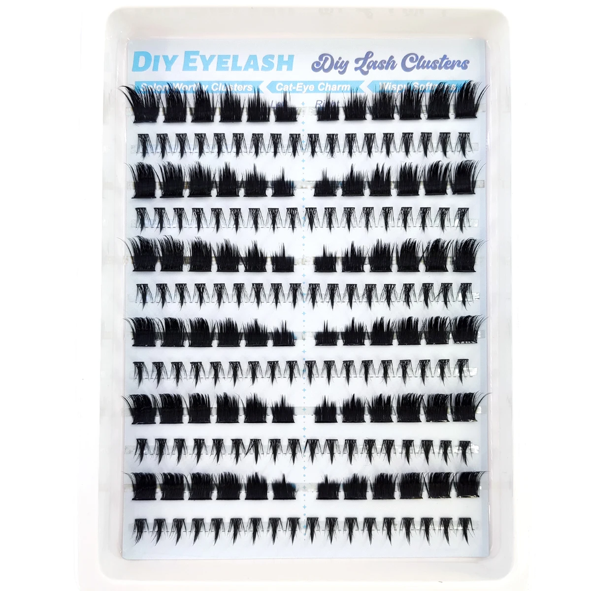 Neue Dramatische Wimpern-Cluster, Wimpernverlängerung für den unteren Wimpernkranz, Künstliche Nerz-Wimpernstreifen, Einzelwimpern, Cat-Eye-Wimpernverlängerung, DIY Feenwimpern – Detail 8