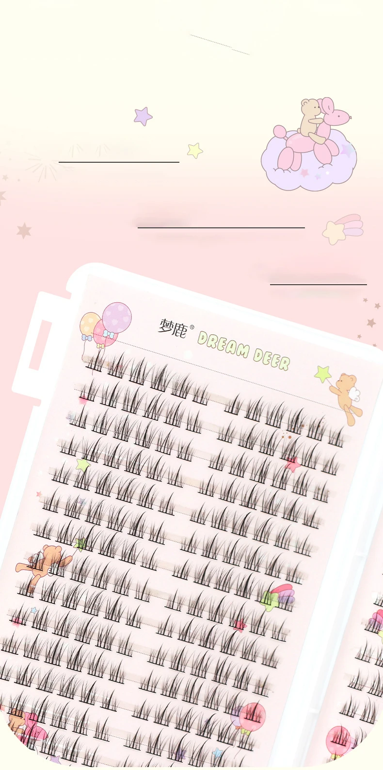 32Rows Manga Lash Eyelash Book High Quality Cluster Lashes Manhua Eyelashes Elf Makeup Strand Eyelashes Y2K Eyelashes Extension