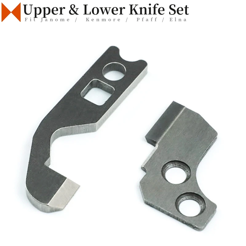 

#788011007 #788013009 Upper and Lower Blade Fit Janome 204D, 534D, 634D, Kenmore 385, PFAFF 752 Household Sewing Machines Knife