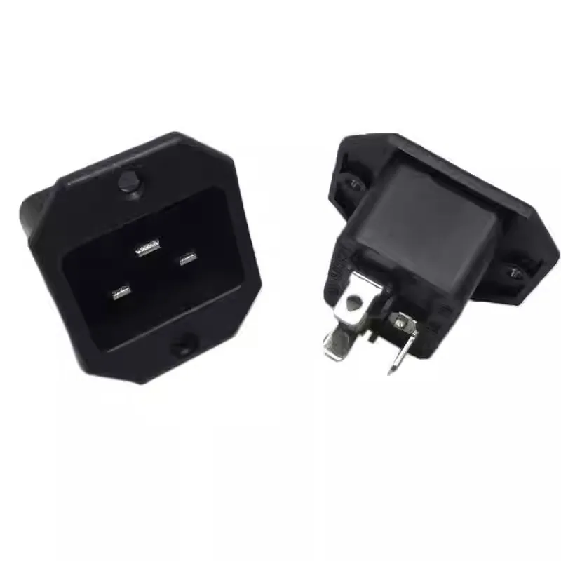 1pcs/lot C20 three-socket male power socket cabinet with screw holes and fixing holes of 16A
