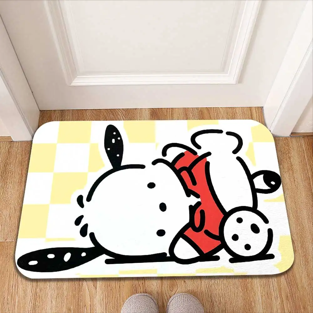 Alfombra de baño Kawaii Pochaccos، alfombrillas de baño، alfombrilla para cabecera، alfombras para el suelo، alfombra para la #1