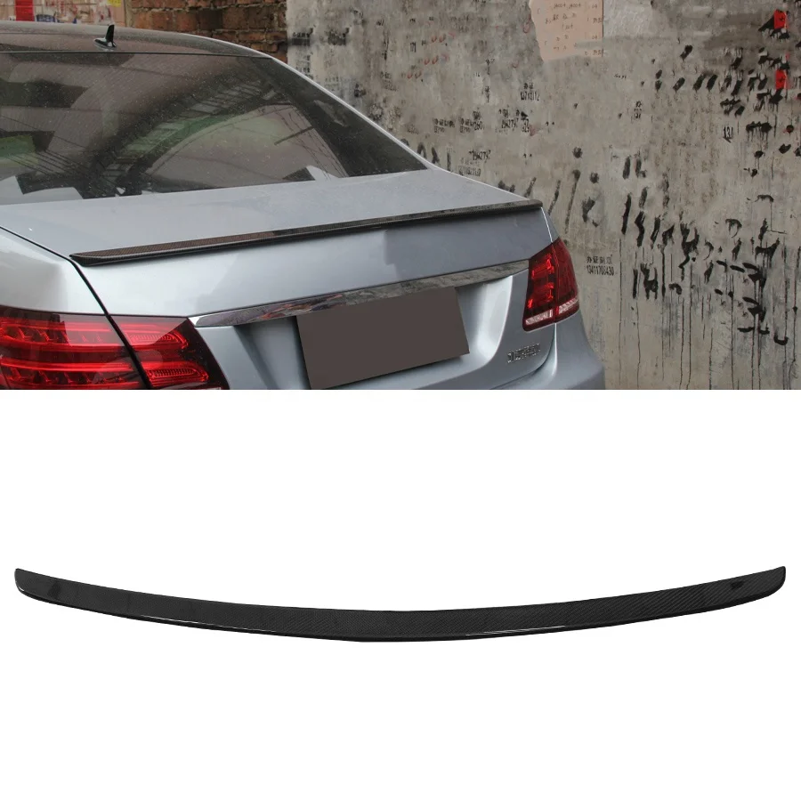 AMG style carbon fiber rear spoiler for Mercedes Benz E class W212 2009-2015 Rear Tail Trunk Wing Car Accessories