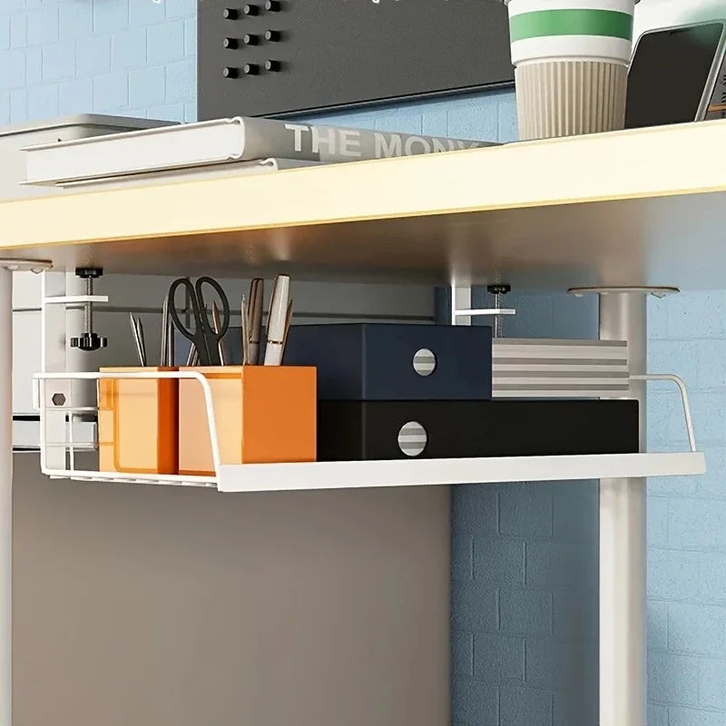 Under Desk Cable Management Tray No Drill Steel Desk Cable Organizers Wire Management Tray Cable Management Rack - view 3