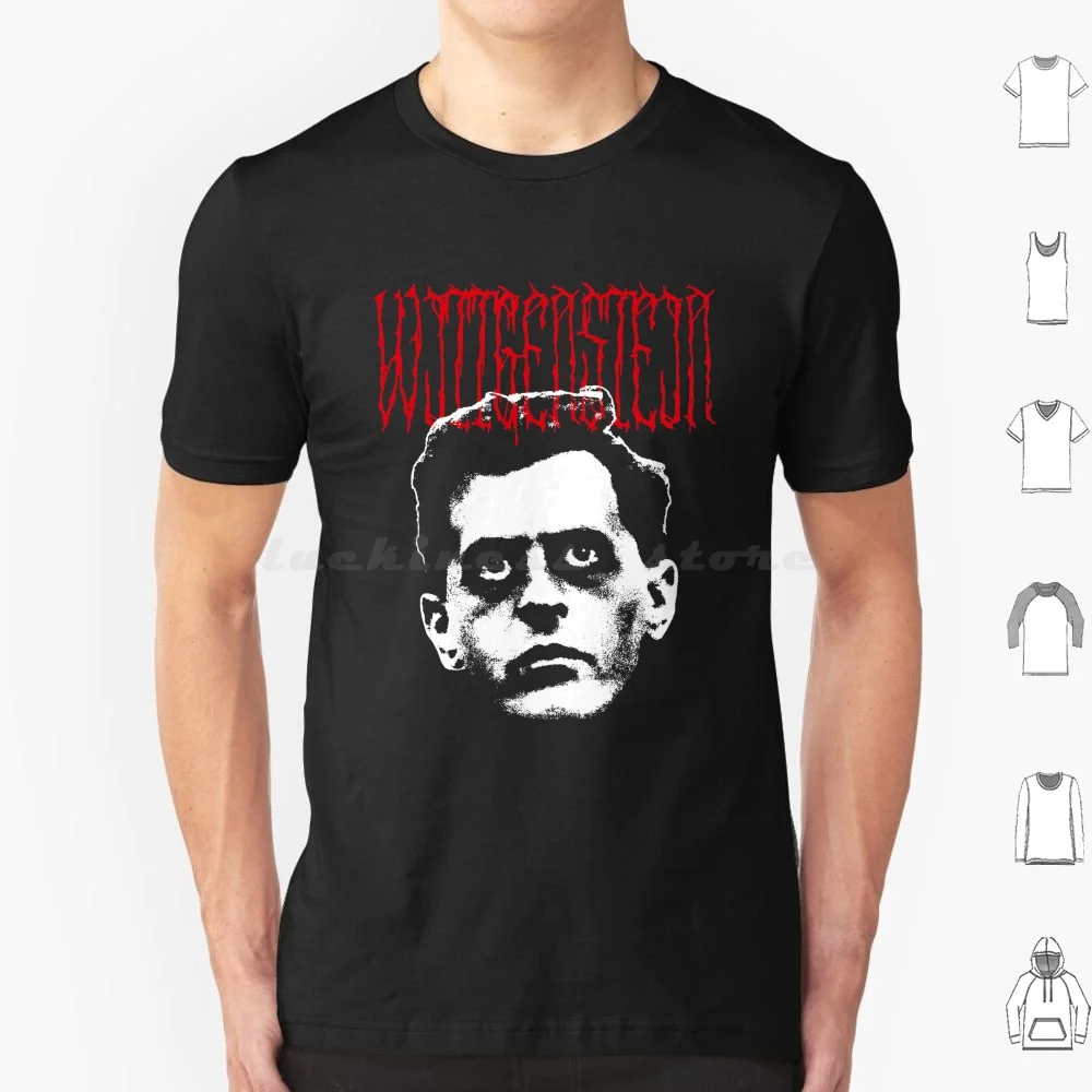 Ludwig Wittgenstein-Metal Philosopher T Shirt Big Size 100% Cotton Philosopher Teacher Student Professor Philosophy