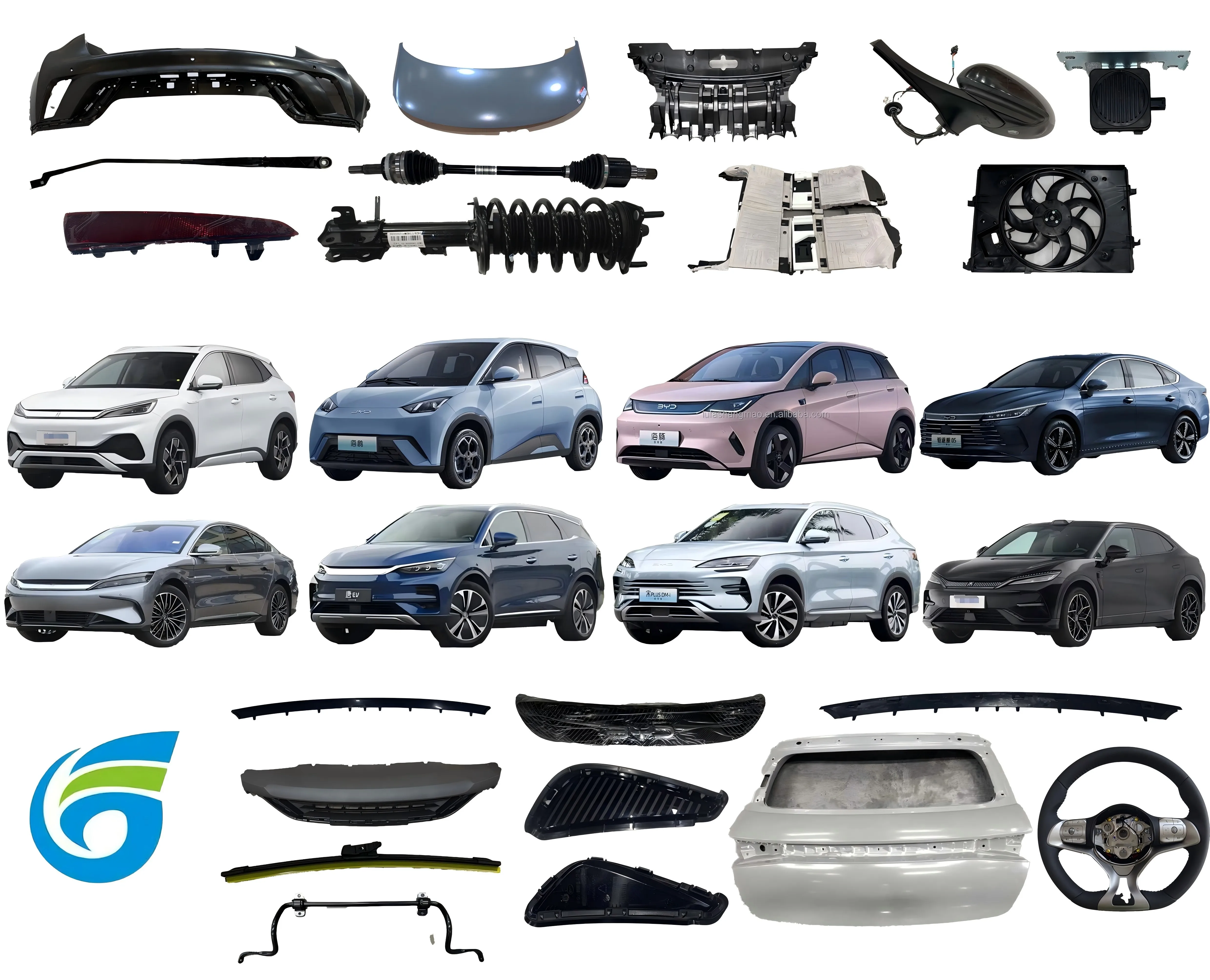 High Quality Hot Middle Auto Spare Part Middle Stern Lamp Customized Package Fog Tail Lights for BYD Qin PLUS DM-i HA2HE-4107300