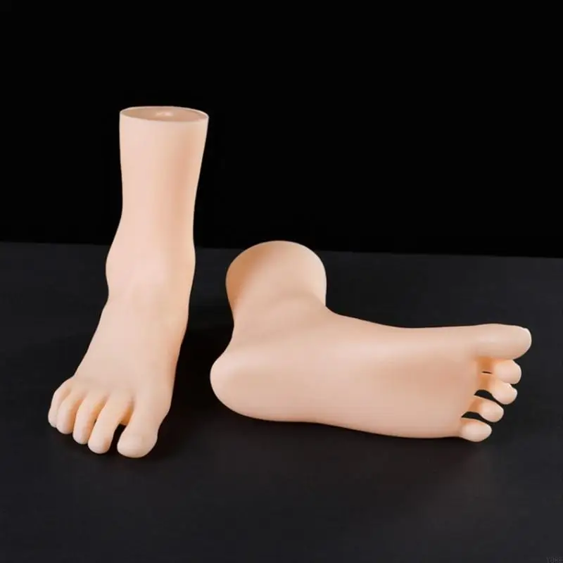 

1 Pair Anatomical Foot Replicas Shoe Display Foot Model Suitable for Education Artistic Anatomy Study Shoe Photography Y08E