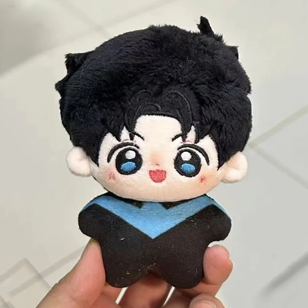 Anime Nightwing Red Hood Cosplay Keychain Q Version Plush Cotton Doll Backpack Pendant Keyring Collectible Accessories view 3