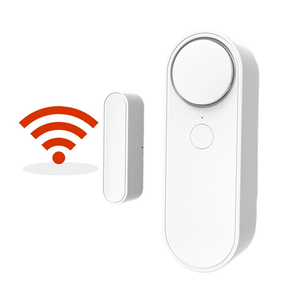 

Tuya WiFi Door Sensor with Sound Alarm Window Open/Closed Detector Independent Magnetic Sensor for Alexa Google