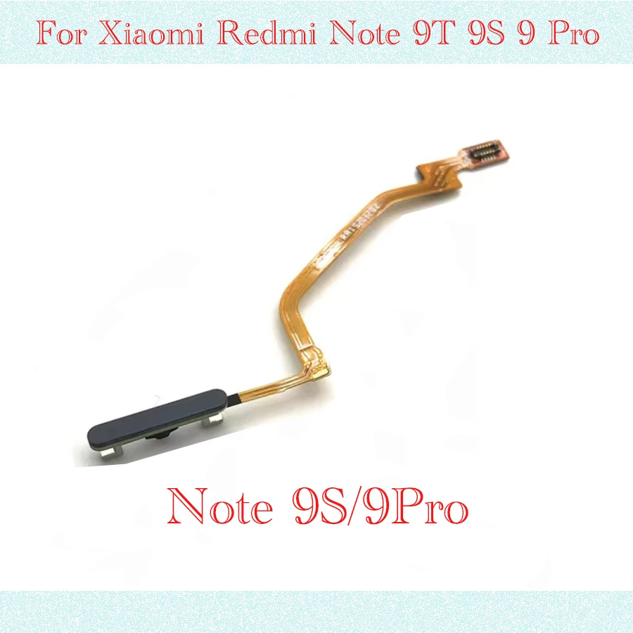 Tested Touch ID Fingerprint Sensor scanner Home Return Key Menu Button Flex Cable For Xiaomi Redmi Note 9T 9S 9 Pro