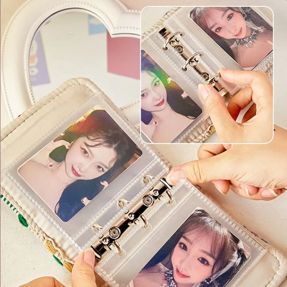 Cute Mini Photo Album 3 inch 20 Pockets Photocard Holder High-capacity Binder Cards Collect Book Movie Ticket