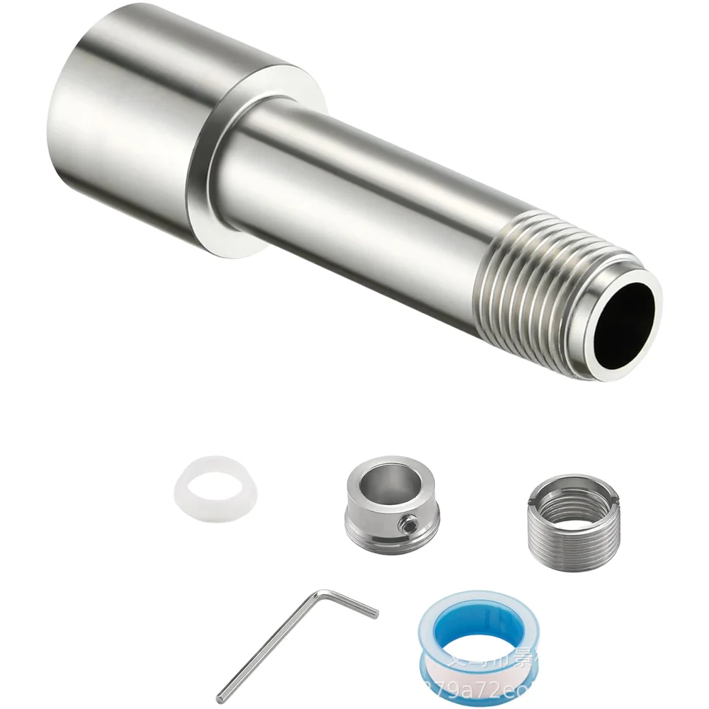 Stainless Steel Bathtub Spout Adapter Engineered for Durability with For 3/4 IPS and 1/2 Inch Thread Compatibility