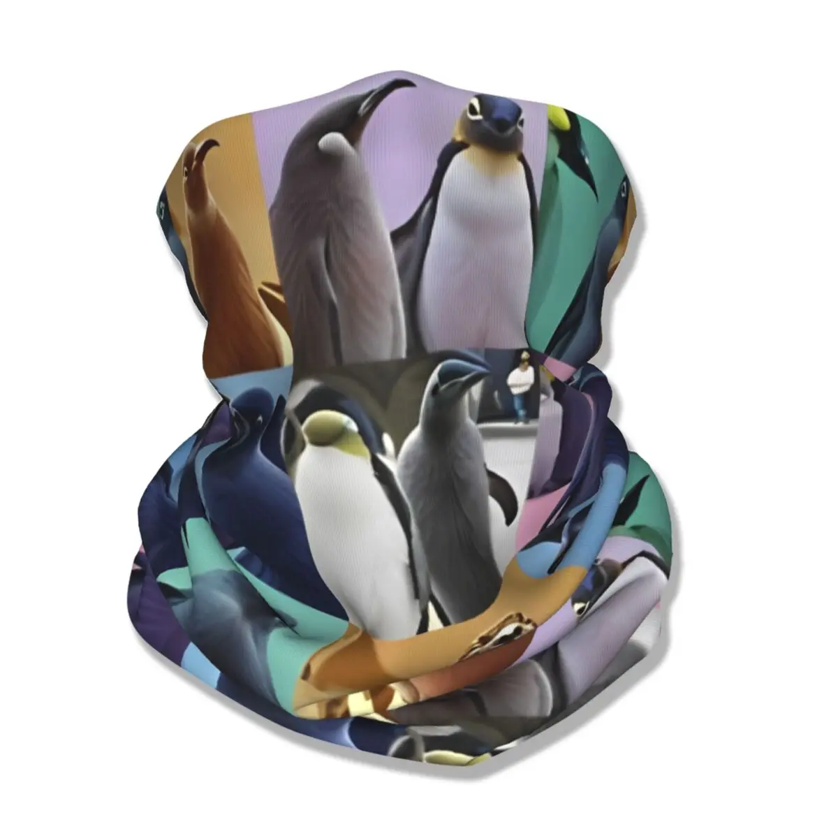 Pesto Penguin Pattern Bandana Neck Cover Printed Animal Face Scarf Multi-use Headwear Riding Unisex Adult Breathable