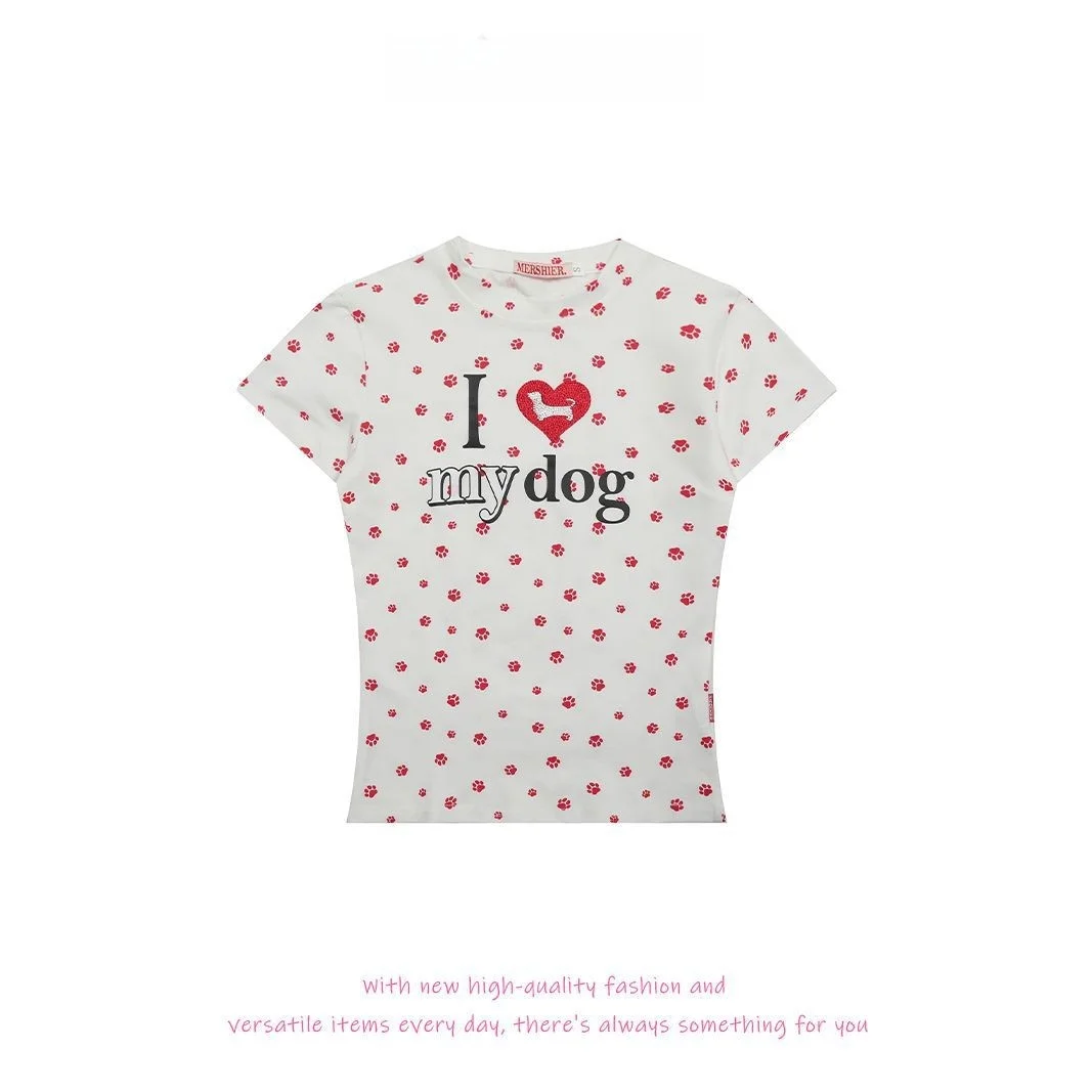 

Футболка Fue Pink Summer New American Retro Simple Hot Girl ort Design Sense ort Sve Street Sle Cotton Home Outdoor