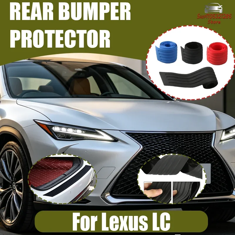 

Sedan Trunk Door Sill Panel Protector Anti-Scratch Rear Bumper Protection Rubber Insert Liner Trim for Lexus RZ