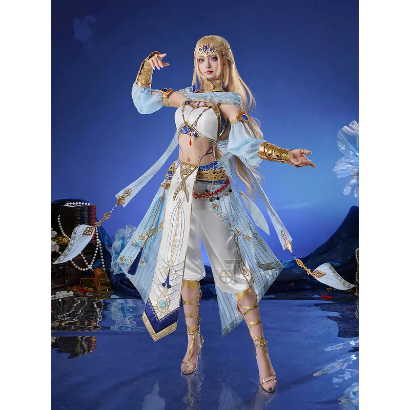 COWOWO Love And Deepspace Heroine Tidal Dream Island Game Suit Uniform Cosplay Costume Halloween Party Role Play Outfit Women