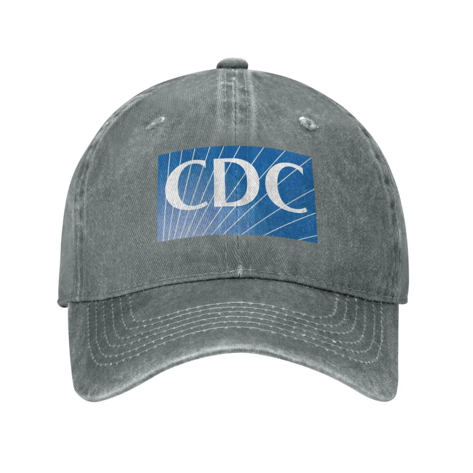 Casquette de baseball en denim avec logo CDC, chapeau de qualité