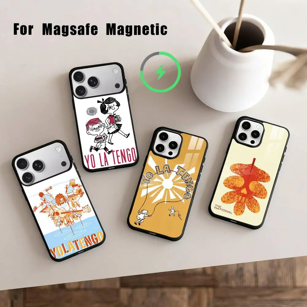 

Indie Rock Yo La T-Tengo Band Phone Case For iPhone17,16,15,14,13,12,11 Plus,Pro Max Magnetic For Magsafe Wireless Charging
