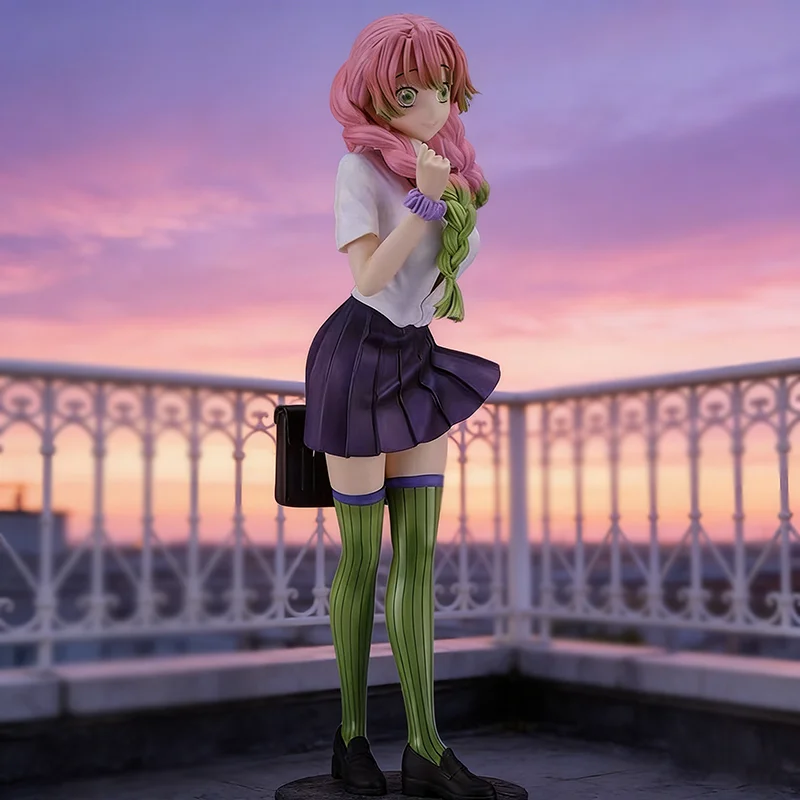 

28cm Demon Slayer Figurine Cute Anime Kanroji Mitsuri Action Figures Ornaments Statue PVC Collectible Decor Model Toys