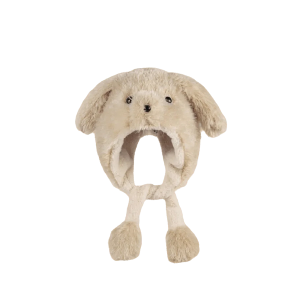 الكرتون المنقولة آذان جرو قبعة يندبروف سميكة رقيق لي فنغ قبعة سدادات حماية الأذن Kawaii قبعة صوفية الملابس والاكسسوارات