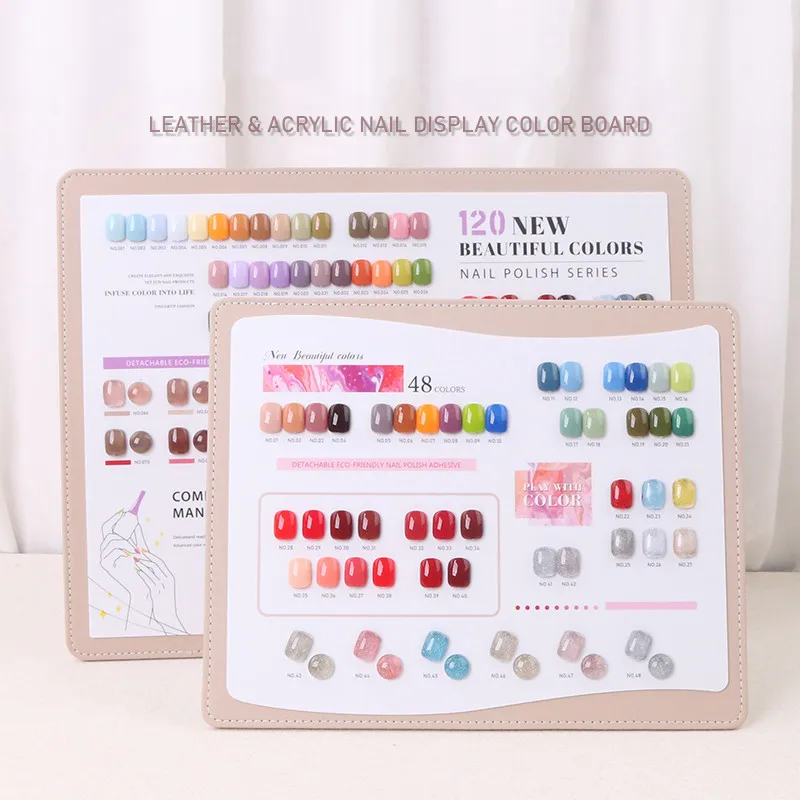 48/60/120 Colors Nail Color Show Stand Nail Art Display Showing Shelf Nail Polish Display Stand Palette for Nail Art Chart