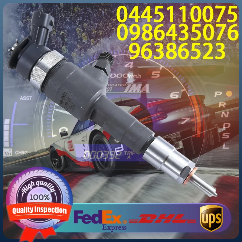 

0445110075 0986435076 198089 96386523 96414961 Common Rail Injector For Peugeot 206 307 1.4 HDi Engine