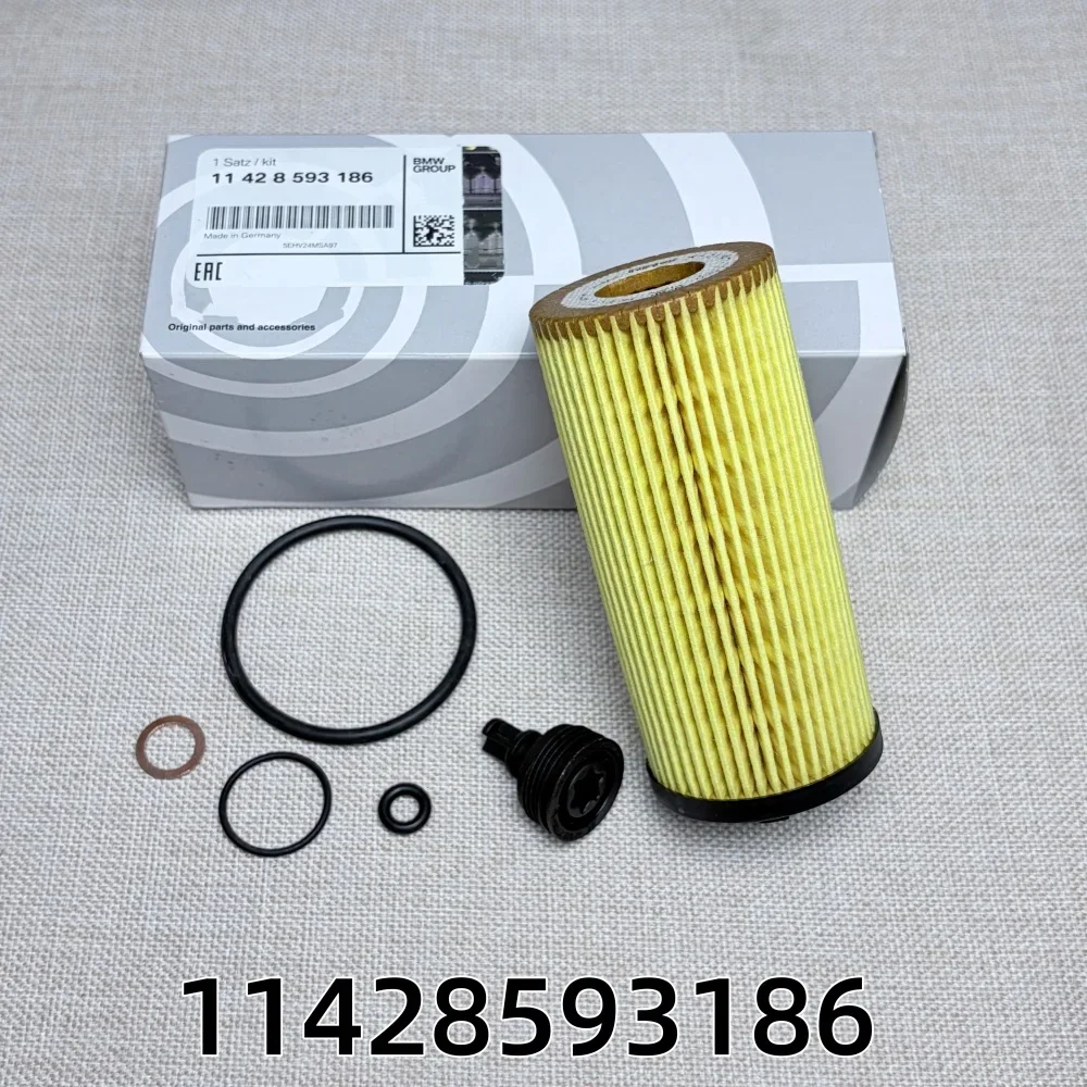 10x Engine Oil Filter 11428593186 For MINI For BMW Countryman X1 X2 F54 F55 F56 F57 11428593186 Engine Oil Filter High Quality