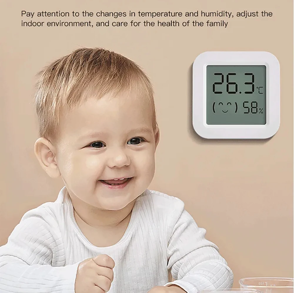 Tuya Temperature Humidity Sensor Mini LCD Digital Display Compatible with Bluetooth APP Remote Control Thermometer Hygrometer