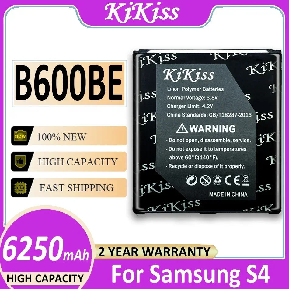 Аккумулятор KiKiss B600BE B600BC 6250 мАч для Samsung Galaxy S4 I9500 I9505 GT-I9505 I959 I337 I545 I9295 E330s G7106 G7100/S4 Active