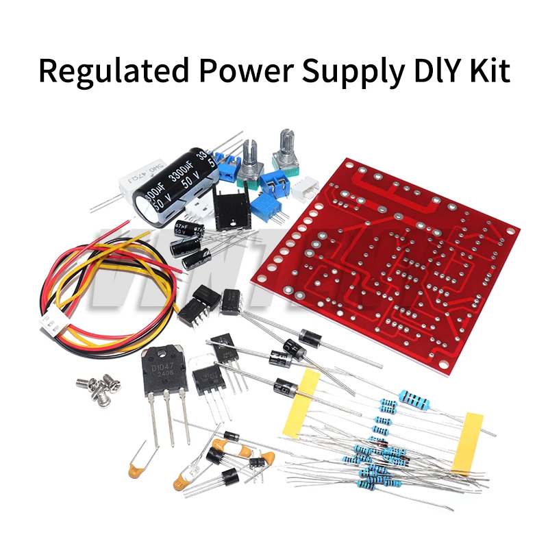 0-30V 2mA-3A DC Regulated Power Supply Kit 0-100V Voltmeter Continuously Adjustable Current Limiting Protection