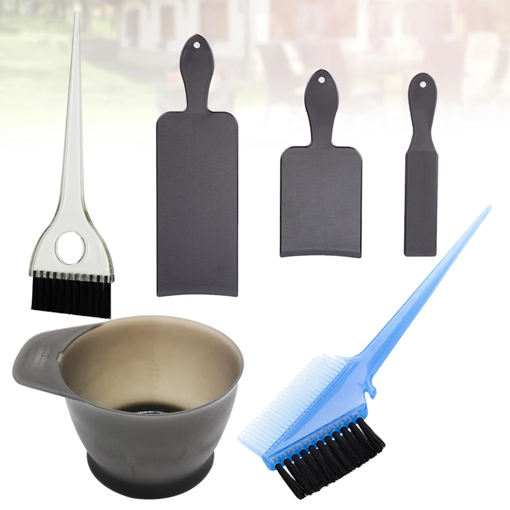 

1Set Hair Dye Kit Portable Hard Plastic Reusable Hair Coloring Tools No Mess Hairdressing Set for Salon Home Use