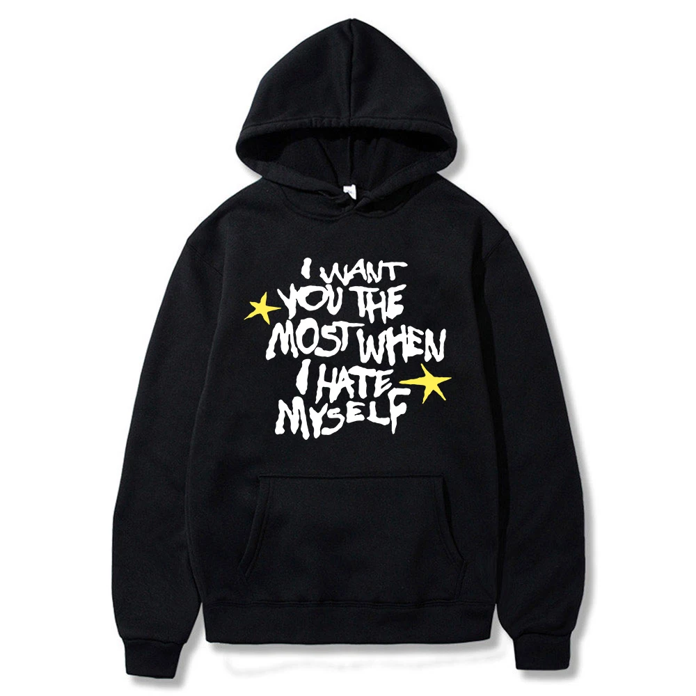 

Ben Kessler Hoodie I Want You The Most When I Hate Myself Merch Long Sleeve Streetwear Women Men Hooded Sweatshirts