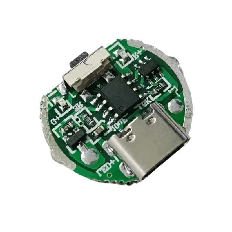 High Efficiency LED Flashlight Driver Board With Builts In USB Charging And Safety Features USB C Charging Board