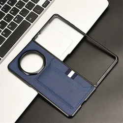Case For Honor Magic V3 Luxury Leather Skin-friendly Pluggable Card Folding Cover For Honor Magic V 3 v3 Shockproof Bumper Funda