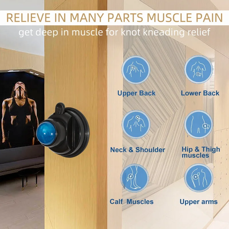 マッサージローラー付きマッサージボール,筋肉の痛みを和らげるためのマッサージボール,体の健康のためのリラクゼーションボール,背中と腰,