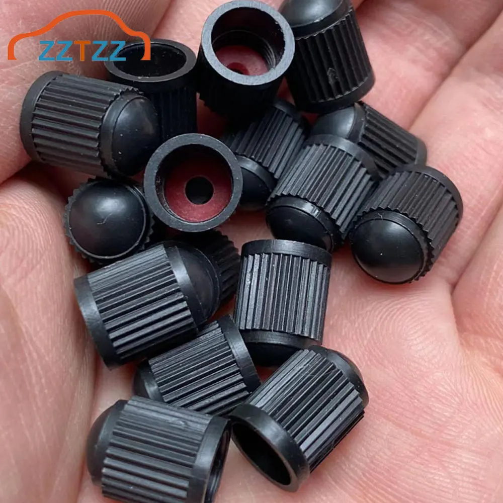 Tyre Valve Dust Caps with O Rubber Ring Valve Stem Covers Plastic Tire Caps  for Car, Motorbike, Trucks, Bicycle Airtight Seal