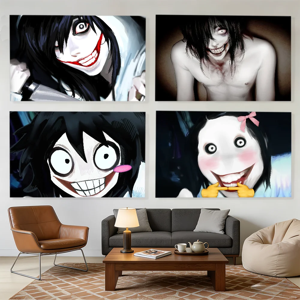 Cartoon Jeff the Killer flag Decorative Banners Suitable For Outdoor Camping Family Parties And Garden Walls Gift