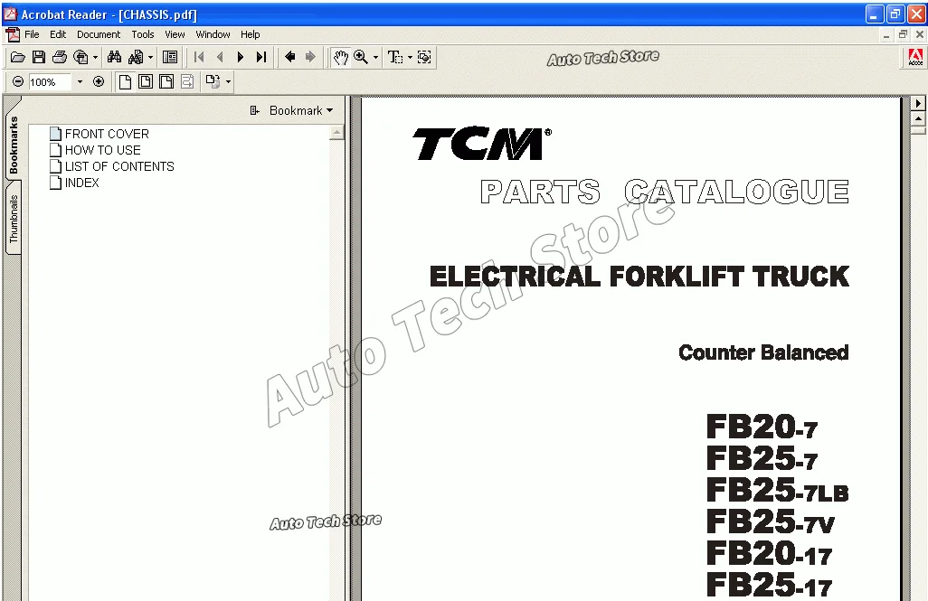 For TCM FORKLIFT EPC SPARE PARTS CATALOG 2007 Automobiles Car Repair Tool Diagnostic Tools Software