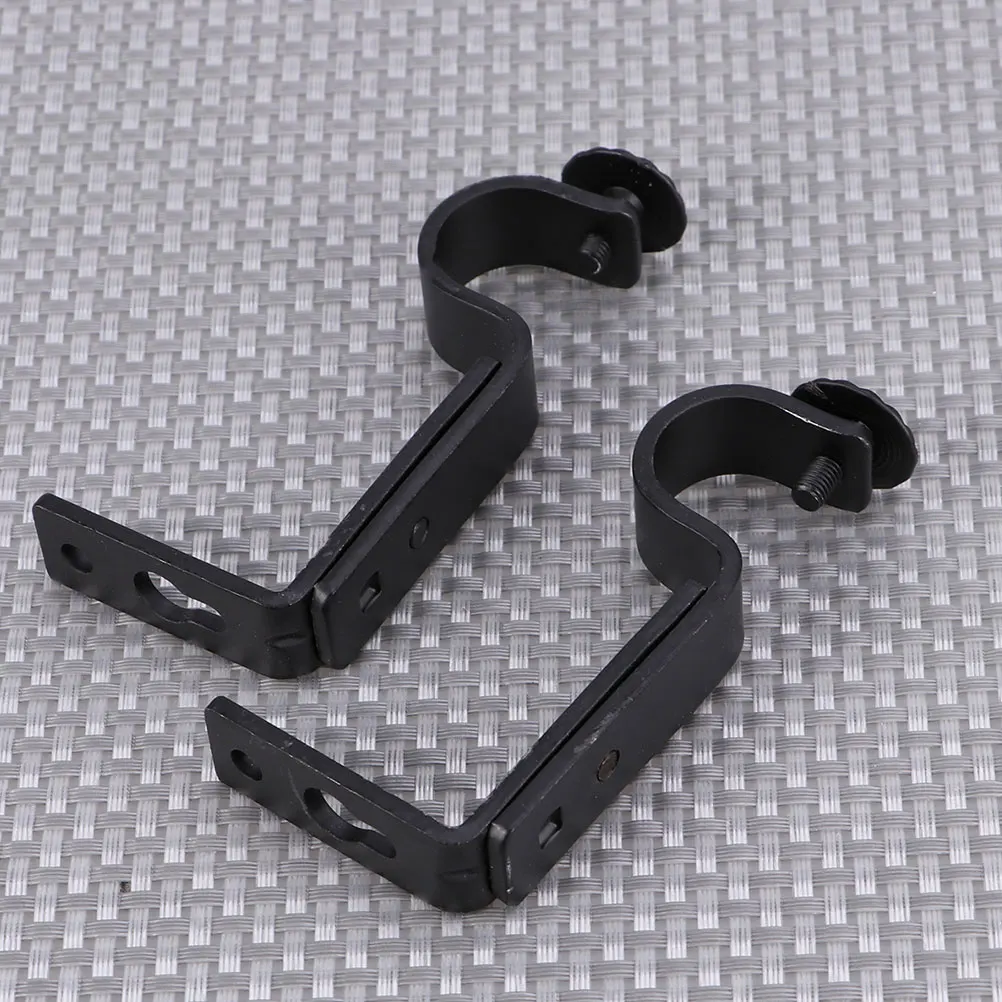 

4 set Curtain Rod Bracket Installation Code Set Heavy Duty Thickened Wall Mounts Adjustable Holder Hardware Accessories Window