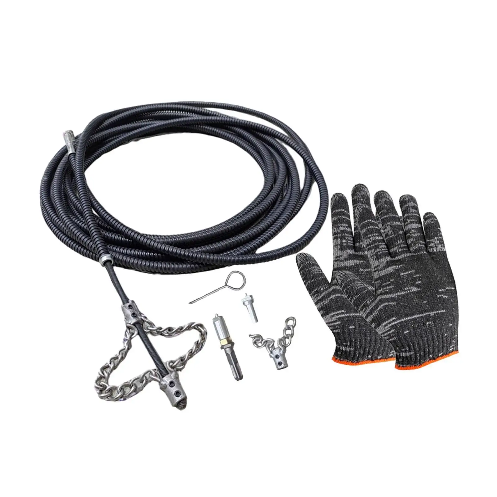 Household Metal Drill Drain Snake Auger Clog Remover Flexible Plumbing Tool for Kitchen Sink Pipe Cleaning