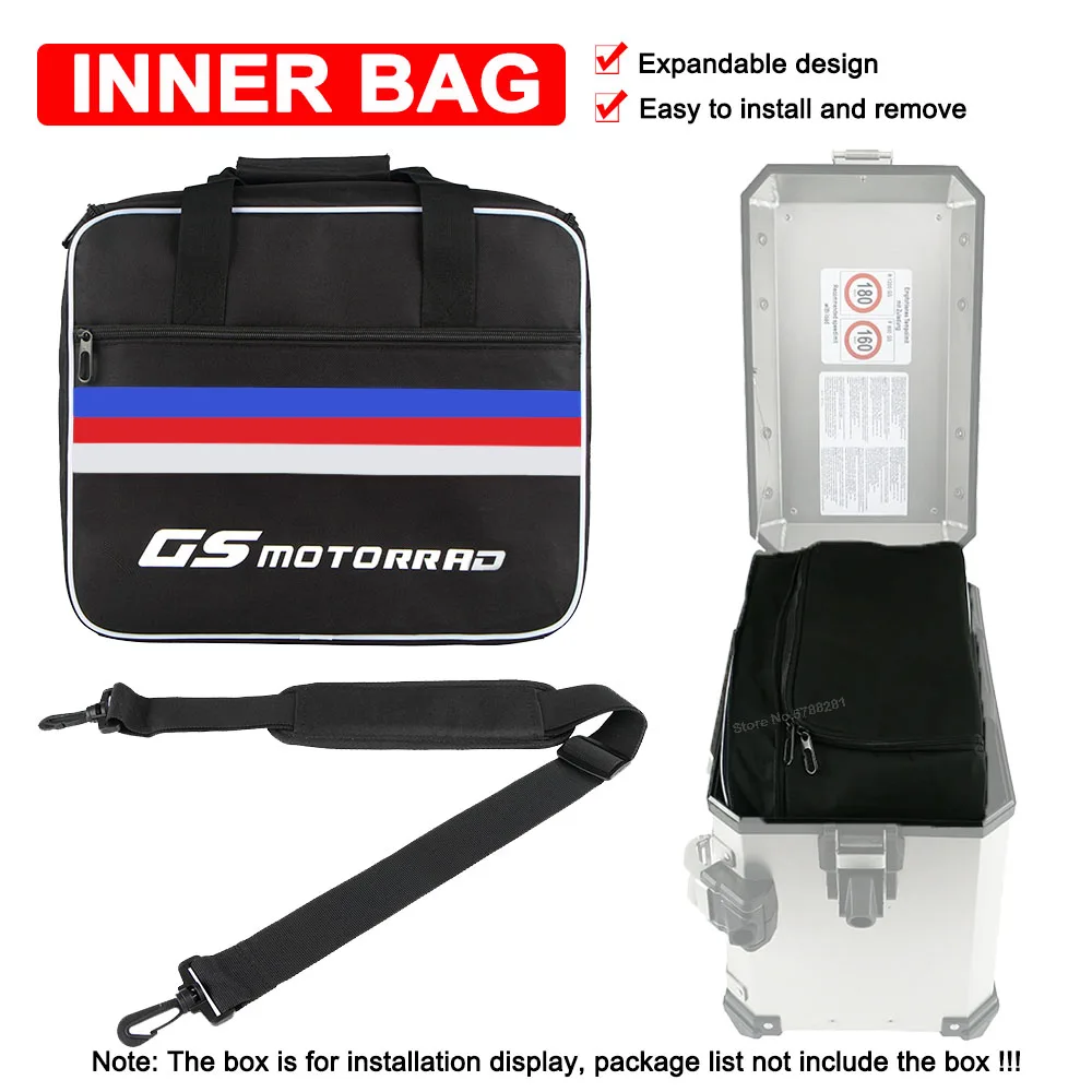 

Motorcycle Bag Top Case Pannier Saddlebag Expandable Inner Bag For R1200GS R1250GS LC ADV GS 1200 1250 2013-2023 F750GS F850GS