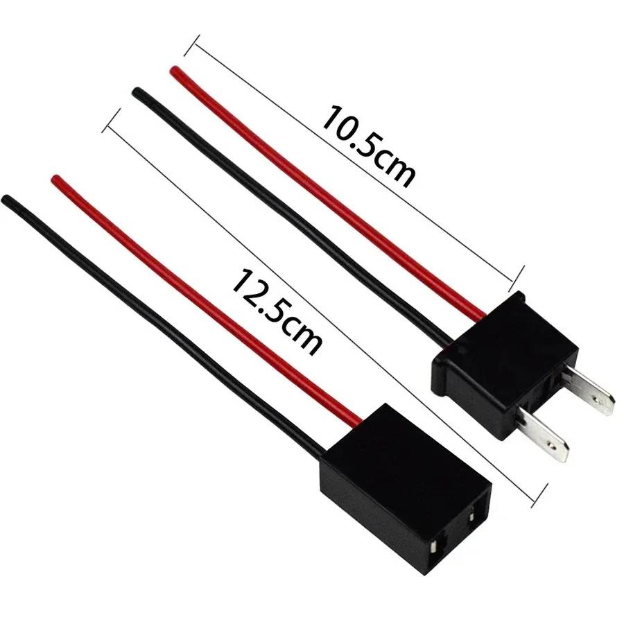 

2Pcs H7 H4 9005 Socket Car Light Lines Adapter Wiring Car Headlight Bulbs Harness Male Female Plug Connector Extension Cable
