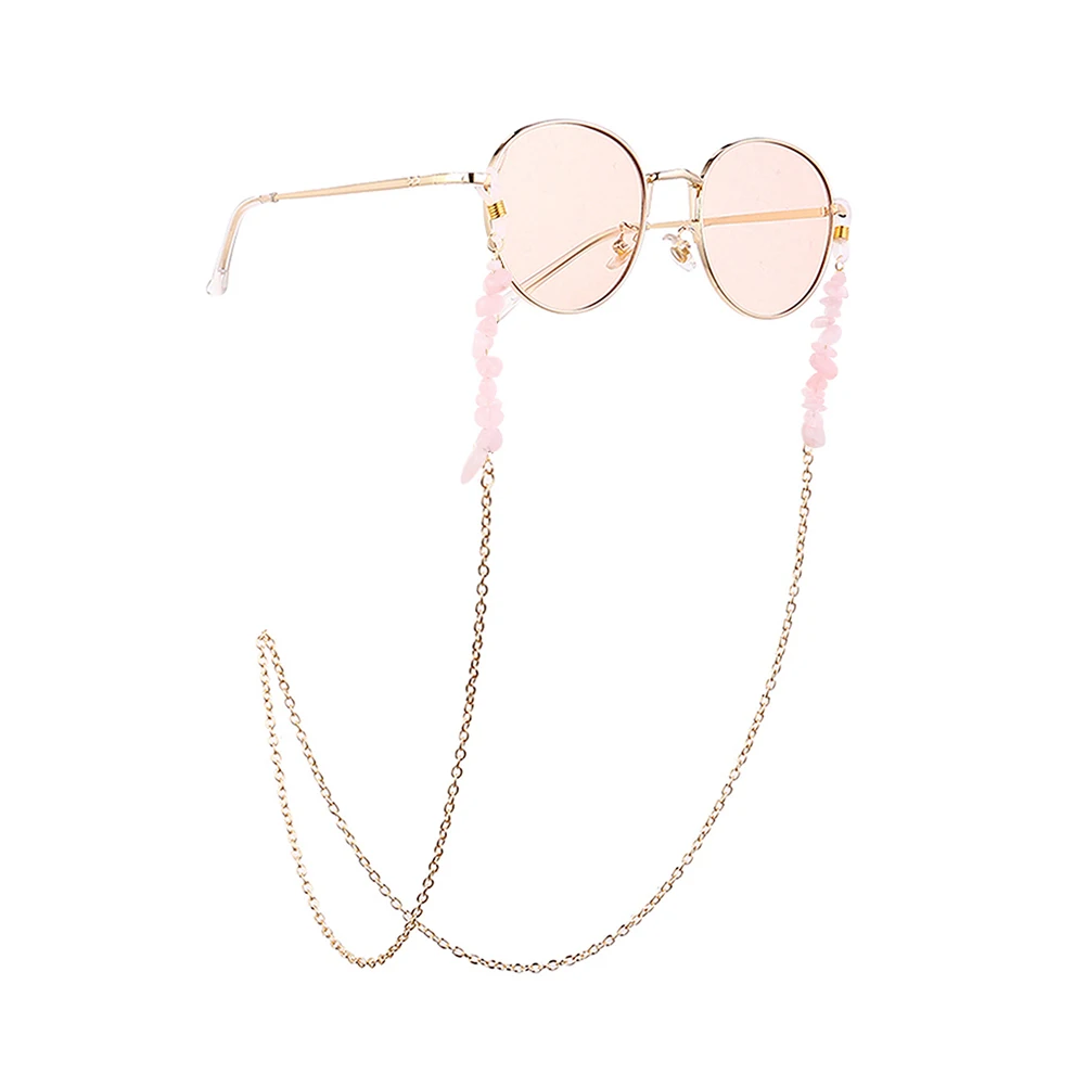

1pc Eyeglass Chain Eyewear Cord Spectacles Pink Glasses Chain Ideal Decor Reading Eyeglasses Sunglasses Premium Metal Long Use